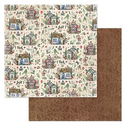Набор бумаги 30,5х30,5 см "Грибное лукошко", 12 листов (ScrapMania)