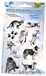 Набор штампов Folia "Кошки-собаки"