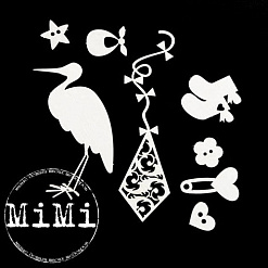 Набор украшений из чипборда "Малыш. Воздушный змей" (MiMi Design)