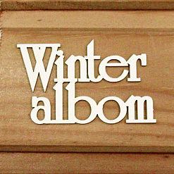 Украшение из чипборда "Winter album" (Просто небо)