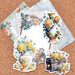 Набор высечек из бумаги "Затерянная среди роз. Детали", 19 шт (ScrapMania)
