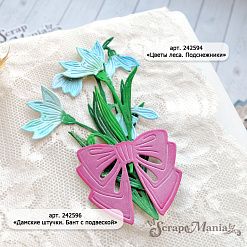 Нож "Цветы леса. Подснежники", 4,5х9,3 см (ScrapMania)