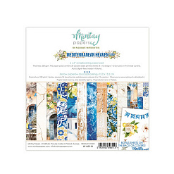 Набор бумаги 15х15 см "Mediterranean Heaven", 24 листа (Mintay)