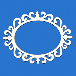 Украшение из чипборда "Рамка овальная" (ПроСвет)