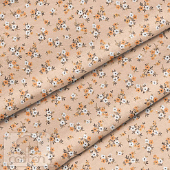 Отрез ткани 79х50 см "Персиковые букеты" (Cotton)