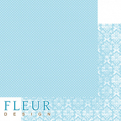 Бумага "Шебби Шик Базовая 2.0. Нежный тиффани" (Fleur-design)