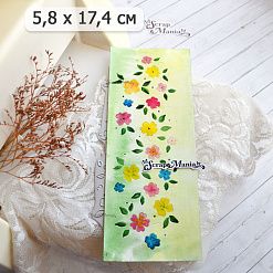 Нож "Фон цветочный. Фрагмент", 5,8х17,4 см (ScrapMania)