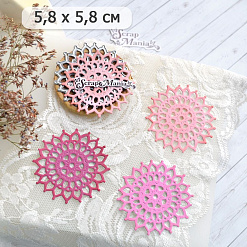 Нож "Кружевной узор. Салфетка", 5,8х5,8 см (ScrapMania)