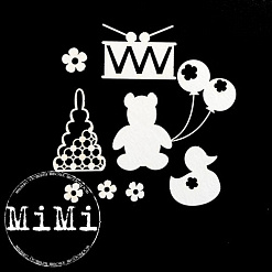 Набор украшений из чипборда "Детская коллекция. Игрушки" (MiMi Design)