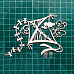 Чипборд "Воздушный змей", 6,5х10,2 см (Scrapiki)