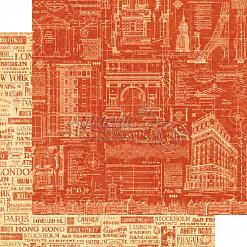 Набор бумаги 20х20 см "City scapes. Городские пейзажи", 24 листа (Graphic 45)
