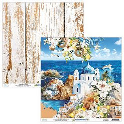 Набор бумаги 15х15 см "Mediterranean Heaven", 24 листа (Mintay)