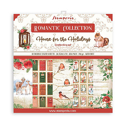 Набор бумаги 20х20 см "Romantic Home", 10 листов (Stamperia)