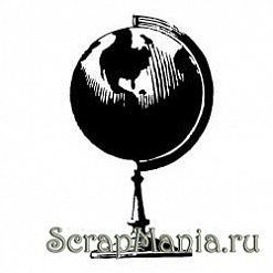 Штамп "Глобус" (Скрапклуб)