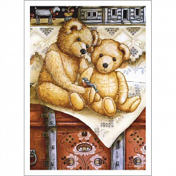 Тканевая карточка мини "Плюшевая семейка. Семейные ценности" (ScrapMania)