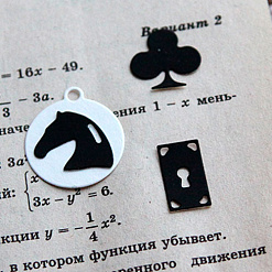 Нож "Алиса в Стране чудес", 6х4 см (Scrapfriend)