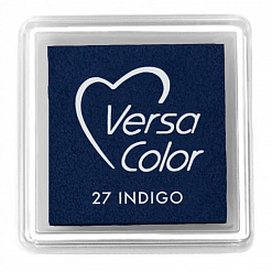 Подушечка чернильная пигментная Versacolor, размер 2,5х2,5 см, цвет индиго