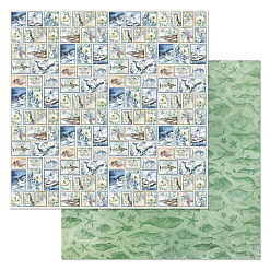 Набор бумаги 30,5х30,5 см "Океания", 12 листов (ScrapMania)