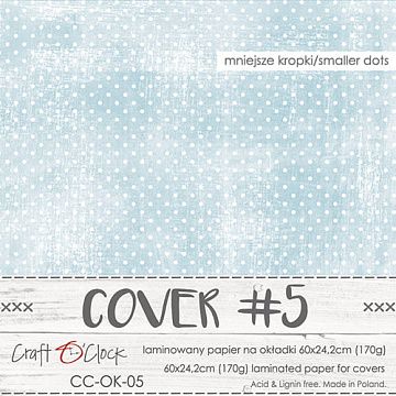 Обложка для альбома "Потертый горошек. Синий", 24х60 см (CraftO'clock)