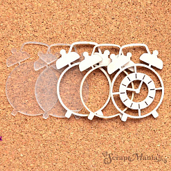 Шейкер "Фономикс. Новогодний. Будильник мини", 3,3х4,7 см (ScrapMania)