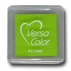 Подушечка чернильная пигментная Versacolor, размер 2,5х2,5 см, цвет лайм