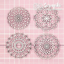 Чипборд "Мини салфетки", 5,5х5,5 см (Scrapiki)
