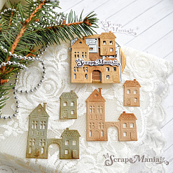 Нож "Городские домики", 5,5х5,7 см (ScrapMania)