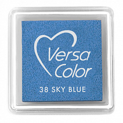 Подушечка чернильная пигментная Versacolor, размер 2,5х2,5 см, цвет лазурный