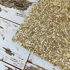 Кардсток 30х30 см с глиттером-мишурой "Gold. Золото" (American Crafts)