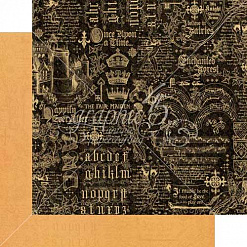 Набор бумаги 15х15 см "Enchanted forest. Зачарованный лес. Фоновый", 36 листов (Graphic 45)