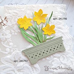 Нож "Первоцветы. Нарциссы", 7х10 см (ScrapMania)