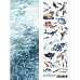 Лист с картинками 10х30 см "Океания. Жители моря 2" (ScrapMania)