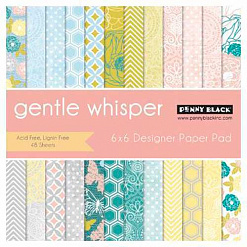 Набор бумаги 15х15 см "Gentle Whisper", 48 листов (Penny Black)