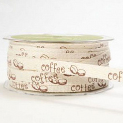 Лента киперная "Coffee", ширина 1 см, длина 90 см