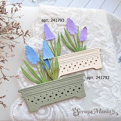 Нож "Первоцветы. Мускари", 3,6х7,8 см (ScrapMania)