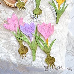 Нож "Первоцветы. Крокусы", 4х7,7 см (ScrapMania)