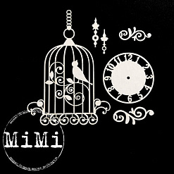 Набор украшений из чипборда "Ретро. Винтажный мотив" (MiMi Design)