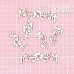 Чипборд "Цветы", 8,8х2,6 см (Scrapiki)