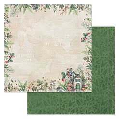Бумага "Грибное лукошко. Домик улитки" (ScrapMania)