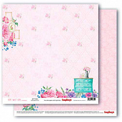 Набор бумаги 30х30 см "Home sweet home. Милый дом" на английском, 8 листов (ScrapBerry's)