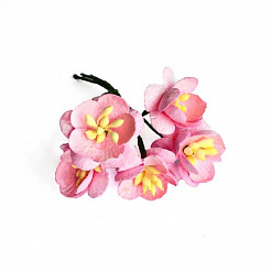 Букет цветочков вишни "Ярко-розовые", 5 шт (Fleur-design)