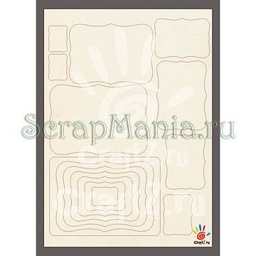 Набор украшений из чипборда "Рамки 6" А4 (Craftz)