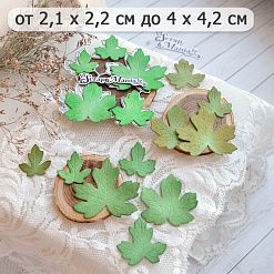 Нож "Клен полевой. Листья", 4х4,2 см (ScrapMania)