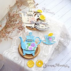Нож "Чаепитие. Чай с лимоном", 5,9х6,4 см (ScrapMania)