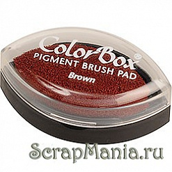 Штемпельная подушечка ColorBox, коричневая (Brown)