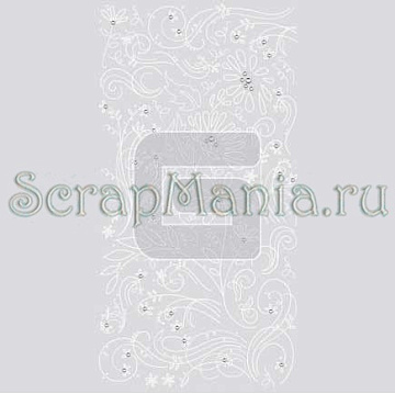 Набор натирок BG "Цветы" со стразами, серия: Marjolaine