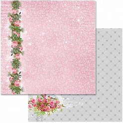 Бумага "Winter Wonderland. Зимняя роза" (ScrapBerry's)