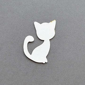 Украшение из чипборда "Котик"