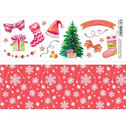Лист с картинками 10х30 см "Новогодние декорации" (ScrapMania)