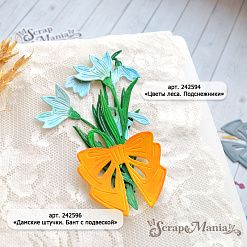 Нож "Цветы леса. Подснежники", 4,5х9,3 см (ScrapMania)
